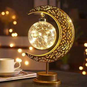 LED Moon Lamp, Bedroom Table Lamp,Bedside Night Light - Gold