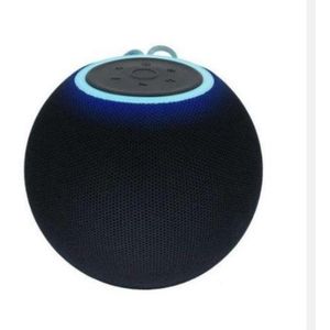 Maxbest Portable MB - TM08 Round Black Bluetooth Speaker  THE OFFICIAL 2026 Edition with RGB LED  Light 