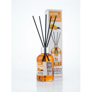 Beauty Jasmine Code Mango Reed Diffuser – Long-Lasting Tropical Room Fragrance Set with Fibre Sticks (120ml)