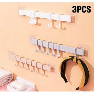 3-piece bathroom towel rack with 6 hooks each. The product is reliable and practical.