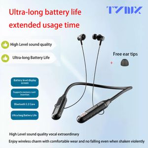 TYNIX G02 Large Capacity Battery Neckband Headphones, Long Lasting Wireless Earphones for Sports