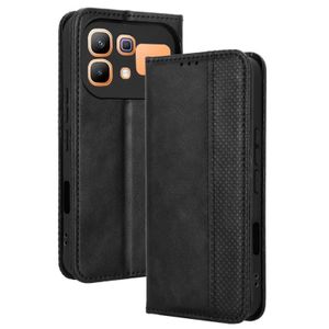 Infinix Note 60 5G / Note 60 Pro 5G High Quality Flip Leather Case With Magnetic Adsorption - Black 