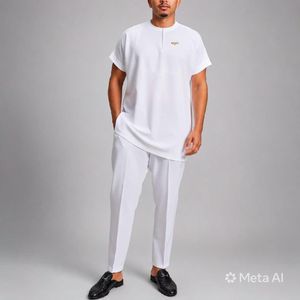 Kaftan Classic Dansiki Classic Men's Native Wear - White 