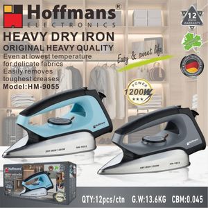 Hoffmans 1200W High Performance Dry Iron with Non-stick Coating HM-9055
