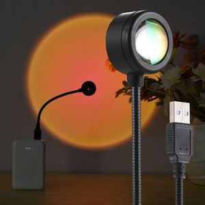 Sunset Lamp Colorful Light Projector 360°Rotatable - Red