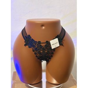 Floral Girl 6pcs Hello Vicky Embroidered Floral Lace Multi-Strap Thong