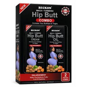 Beckon Maca + Turmeric Hip Enlargement Combo (Cream & Oil)