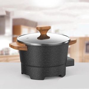 3L Mini Multipurpose Electric Cooking Pot- Black/Brown