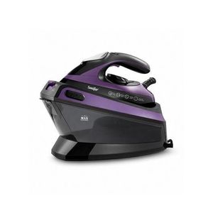 2400W Steam Electric Iron Station - 1.5L Ceramic Soleplate Garment Iron with 3-Speed Steam Control - Purple