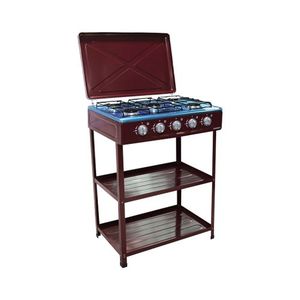 Nasco NASGS-K5BSM-S Gas Stove - 5 Burner - Brown +12 Months Warranty - Brown