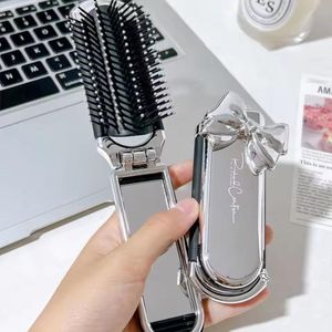 Foldable Massage Comb with Mirror ,Anti-Static, Portable & Easy to Store