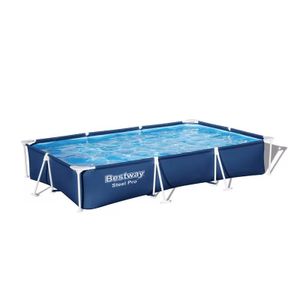 Bestway Rectangular metal steel frame portable swimming pool 300cm*201cm*66cm