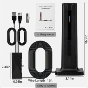 4K TV antenna, cross-border-T high-gain HD ATSC digital indoor ISDB-T antenna