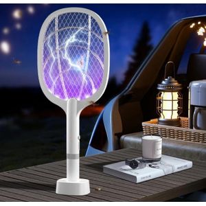 AD Rechargeable Mosquito Killer Swatter Lamp - Black
