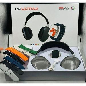 P9 Ultra 2 Latest Model Smart Watch Combo With P9 Headphone