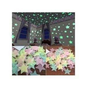 Genebre 100 3D Glow-in-the-dark Star Wall Stickers