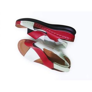 wisteria Ladies beautiful red and white wedge 