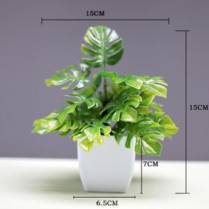 Artificial Green Plant Potted Plant Ornament Turtle Leaf - Green