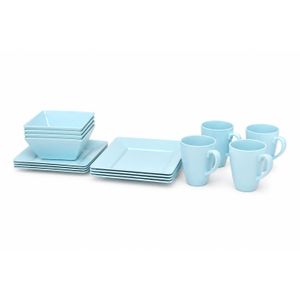 Melamine Ware Stunning 16-Piece Square Dinnerware Set