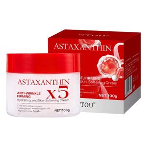 Astaxanthin X5 Anti-Wrinkle Firming Face Cream 100g, Hydrating & Skin-Softening Moisturizer with Collagen Peptides for All Skin Types