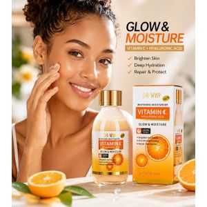 DR-WWP Vitamin C & Hyaluronic Acid Whitening Moisturizer – Glow & Moisture Facial Lotion - 125ml
