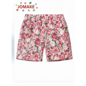 JOMAKE Girls' shorts, ages 2-13, pink floral print