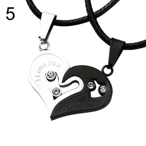 Fashion Best Friends Love Heart Couple Necklace. Jewelry