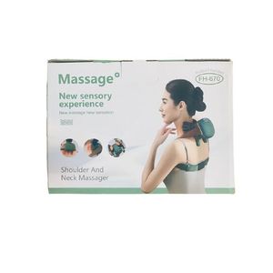 Electric Shoulder & Neck Massager- White & Green