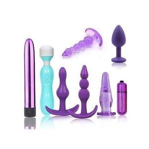 8PcsSet Silicone Anal Plug Massage Adult Sex Toys Woman