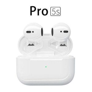 Pro 5s Hi-Fi Bluetooth Earphones with Charging Case - White