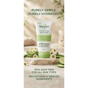 Simple Moisturising Facial Wash Kind To Skin - 150 ml