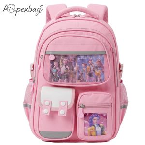 Waterproof Primary School Bag, Trendy Cartoon Spine Protection Backpack for Girls (Grades 1-3)