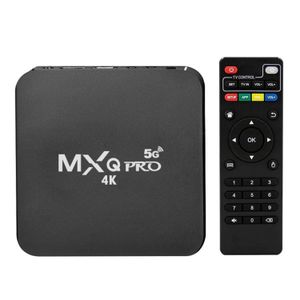 MXQ Pro 5G Quad Core 1GB+8GB TV Box UK Plug - Black