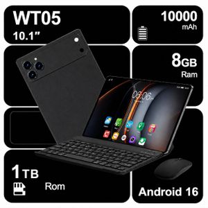 Wudytim Android 16 Tablet PC, 10 Inches Adults Game Tablette Dual Camera With Keyboard Mouse