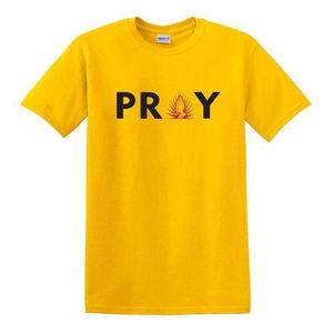 PRAY 2.0 Short Sleeve T-shirt-Yellow
