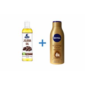 Roushun Jojoba oil + Nivea Nourishing cocoa 