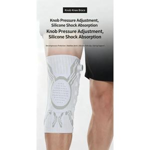 2 Pack Adjustable Silicone Knee Support Pads