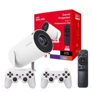 HY300 Game Projector Android 11 System With Wireless Gaming Controller 720P Home Theater