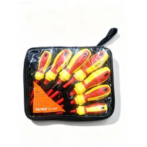RUIKE 7PCS SCREWDRIVER SET ALL TESTA - (RED,YELLOW)