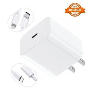 Two Pin Fast Charger Head 20W For Iphone - White