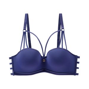 Binnys Dark blue Versatile Essential Underwire Bra Unremovable Fixed Padding Adjustable straps 42C bra size for Office Casual Social Occasions Womens Support Bra
