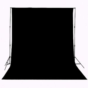 Black Backdrop Muslin Portrait Background Screen for Photo Backdrop Video Photography Studio(2x3M)