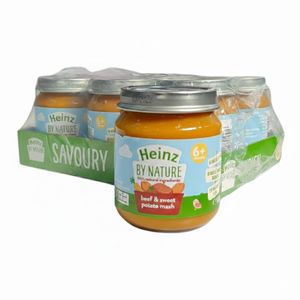 Heinz Beef and Sweet Potato Mash Baby Food - 125g x 6