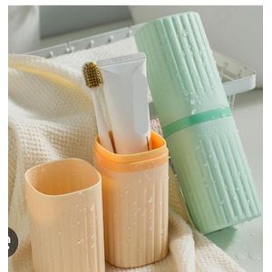 A Derma Multifunctional Travel Toothbrush and Paste Holder - Multicolours 