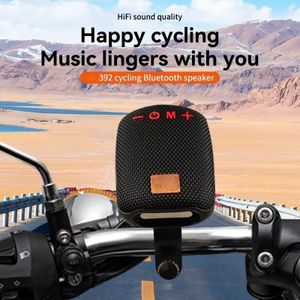 Portable Bluetooth Speaker For Bike Waterproof Dustproof Mini Outdoor Speaker - Black