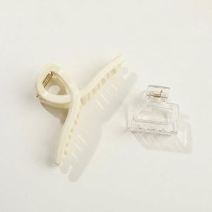 2-Piece Stylish Hair Clips for Women & Girls – Secure Hair Claw Clips for Everyday Use