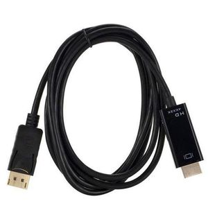 DisplayPort to HDMI Cable – 4K HD Video Adapter Cord (DP to HDMI)