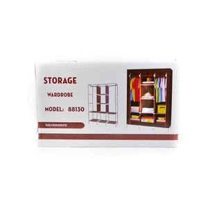Fancy Wardrobe Bedroom Closet Organizer With Rolling-Curtain Doors...
