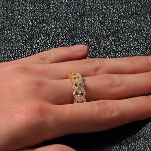 GALUIN Elegant and exquisite temperament full diamond four butterfly ring light luxury versatile open ring