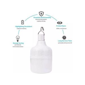 200W USB Rechargeable LED Bulb,Emergency/Camping Light-White